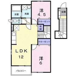 パストラーレ　Ｂの物件間取画像